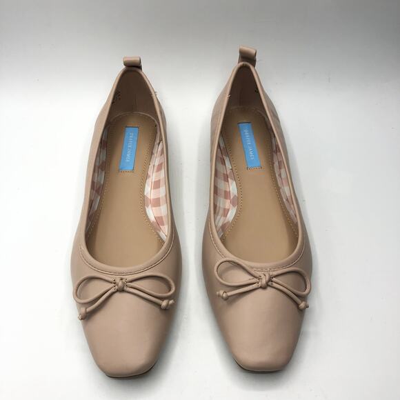 Draper James Womens Taylor Beige Bow Ballet Flats Size 8.5 - Picture 9 of 10